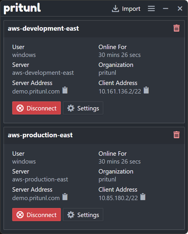 Pritunl Client Windows